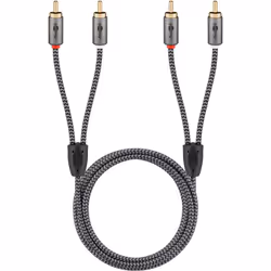Goobay 65293 câble audio 2 m 2 x RCA Gris - Vue supplémentaire 5