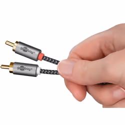 Goobay 65293 câble audio 2 m 2 x RCA Gris - Vue supplémentaire 7