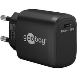 Goobay 65367 chargeur d'appareils mobiles Ordinateur portable, Smartphone, Tablette Noir Secteur Intérieure