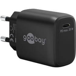 Goobay 65405 chargeur d'appareils mobiles Universel Noir Secteur Charge rapide Intérieure