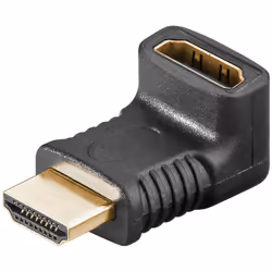 Goobay 65744, HDMI Type A (Standard), HDMI Type A (Standard), Femelle, Mâle, Droit, Courbe
