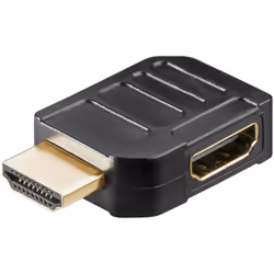 Goobay 65745, HDMI Type A (Standard), HDMI Type A (Standard), Femelle, Mâle, Or, 7860 x 4320 pixels