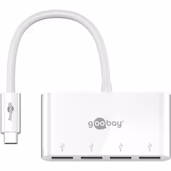 Goobay 66274, Avec fil, USB 3.2 Gen 1 (3.1 Gen 1) Type-C, Blanc, 5 Gbit/s, USB 3.2 Gen 1 (3.1 Gen 1) Type-A, 40 mm