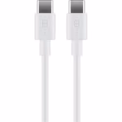 Wentronic 66315, 0,5 m, USB C, USB C, USB 2.0, 480 Mbit/s, Blanc