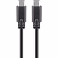 Wentronic 66509, 3 m, USB C, USB C, USB 3.2 Gen 1 (3.1 Gen 1), 5000 Mbit/s, Noir