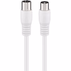Goobay 66614, 2 m, 3C-2V, IEC, IEC, Blanc