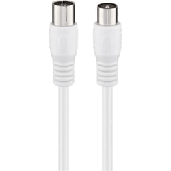 Goobay 66614 câble coaxial 3C-2V 2 m IEC Blanc