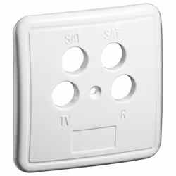 Goobay 67052, Blanc, Sans vis, 76 mm, 76 mm, 1 pièce(s)