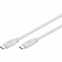 Goobay 67193, 0,5 m, USB C, USB C, USB 3.2 Gen 1 (3.1 Gen 1), 5000 Mbit/s, Blanc