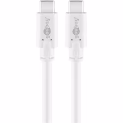 Goobay 67194, 1 m, USB C, USB C, USB 3.2 Gen 2 (3.1 Gen 2), 5000 Mbit/s, Blanc