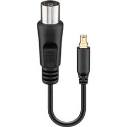 Goobay 67227 câble coaxial 0,1 m MCX M Noir