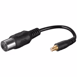 Goobay 67227 câble coaxial 0,1 m MCX M Noir