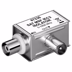 Goobay 67235, Coaxial, Coaxial, Argent