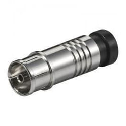 Goobay 67242 connecteur coaxial Type F 10 pièce(s)