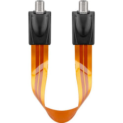 Goobay 67244 câble coaxial 0,3 m Type F Noir, Marron, Orange