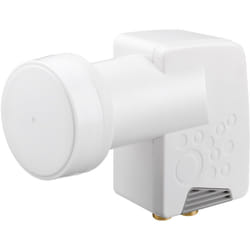 Goobay 67270 convertisseur abaisseur de fréquence Low Noise Block (LNB) Gris, Blanc