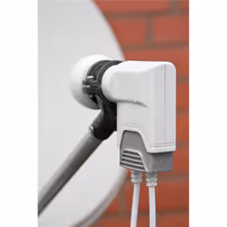 Goobay 67271 convertisseur abaisseur de fréquence Low Noise Block (LNB) Gris, Blanc