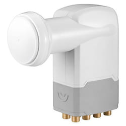 Goobay SAT Universal Octo 0.1dB convertisseur abaisseur de fréquence Low Noise Block (LNB) 10,6 - 12,75 GHz Blanc