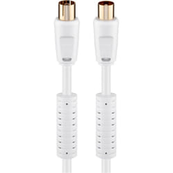 Goobay 67277 câble coaxial 2,5 m Blanc
