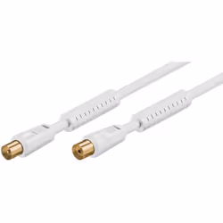 Goobay 67279 câble coaxial 5 m Blanc