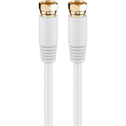Goobay 67289 câble coaxial 10 m Type F Blanc