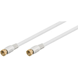 Goobay 67290 câble coaxial 1,5 m F Blanc