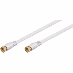 Goobay 67292 câble coaxial 3,5 m Type F Blanc