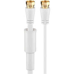 Goobay 67298 câble coaxial 10 m Type F Blanc