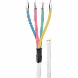 Goobay 67329, 100 m, Coaxial, Coaxial, Blanc