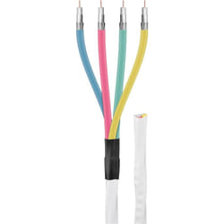 Goobay 67329 câble coaxial 100 m Blanc