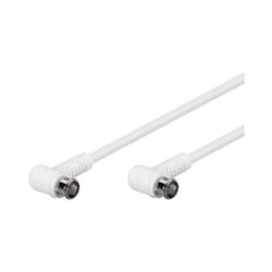 ITB WE67341 câble coaxial RG-59 1,5 m Antenne Con2-Antenna Blanc