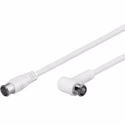 Goobay 67349, 3,5 m, F plug, F plug, Blanc
