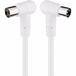 Goobay 67353 câble coaxial 1,5 m IEC Blanc