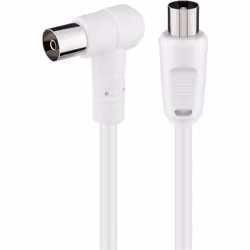 Goobay 67359 câble coaxial 1,5 m IEC Blanc