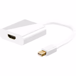 Goobay miniDisplayPort/HDMI, 0,1 m, Mini DisplayPort, HDMI Type A (Standard), Blanc, 1 pièce(s)