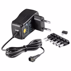Goobay 67950, Universel, Intérieure, 100-240 V, 12 V, 0,6 A, Noir