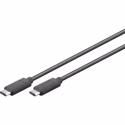 Goobay USB 3.1 Gen 1 0.5 m, 0,5 m, USB C, USB C, USB 3.2 Gen 1 (3.1 Gen 1), Mâle/Mâle, Noir