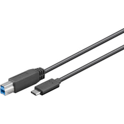 Goobay 67986 câble USB 1 m USB 3.2 Gen 1 (3.1 Gen 1) USB B USB C Noir