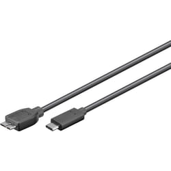 Goobay 67995 câble USB 0,6 m USB 2.0 Micro-USB B USB C Gris