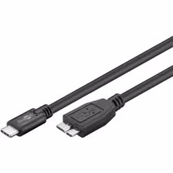 Goobay 67996 câble USB 1 m USB 3.2 Gen 1 (3.1 Gen 1) Micro-USB B USB C Noir