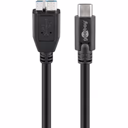 Goobay 67996 câble USB 1 m USB 3.2 Gen 1 (3.1 Gen 1) Micro-USB B USB C Noir