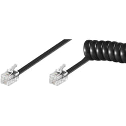 Goobay 68002 câble de téléphone 4 m Noir