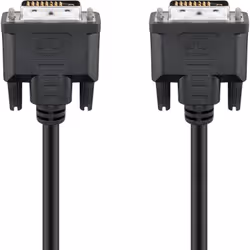 Goobay 68084, 5 m, DVI-D, DVI-D, Mâle, Mâle, Noir