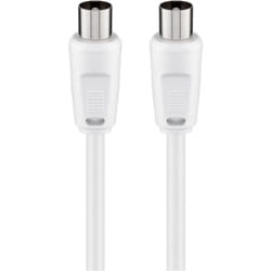 Goobay 68147 câble coaxial 2,5 m Blanc