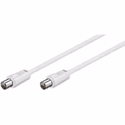 Goobay 68147 câble coaxial 2,5 m Blanc
