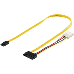 Goobay 68175 câble SATA SATA 7-pin SATA 7-pin + 15-pin Noir, Rouge, Jaune