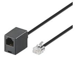Goobay 15m RJ-11 Cable Noir