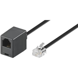 Goobay 3m RJ-11 Cable Noir