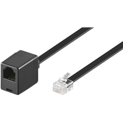 Goobay 68264 câble de téléphone 6 m Noir
