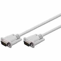 Goobay 68314, 5 m, VGA (D-Sub), VGA (D-Sub), Mâle, Mâle, Gris